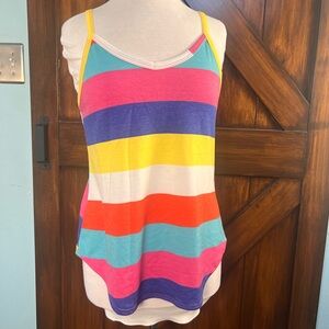 Bombom Colorful Striped Women's S‎ Tank Top